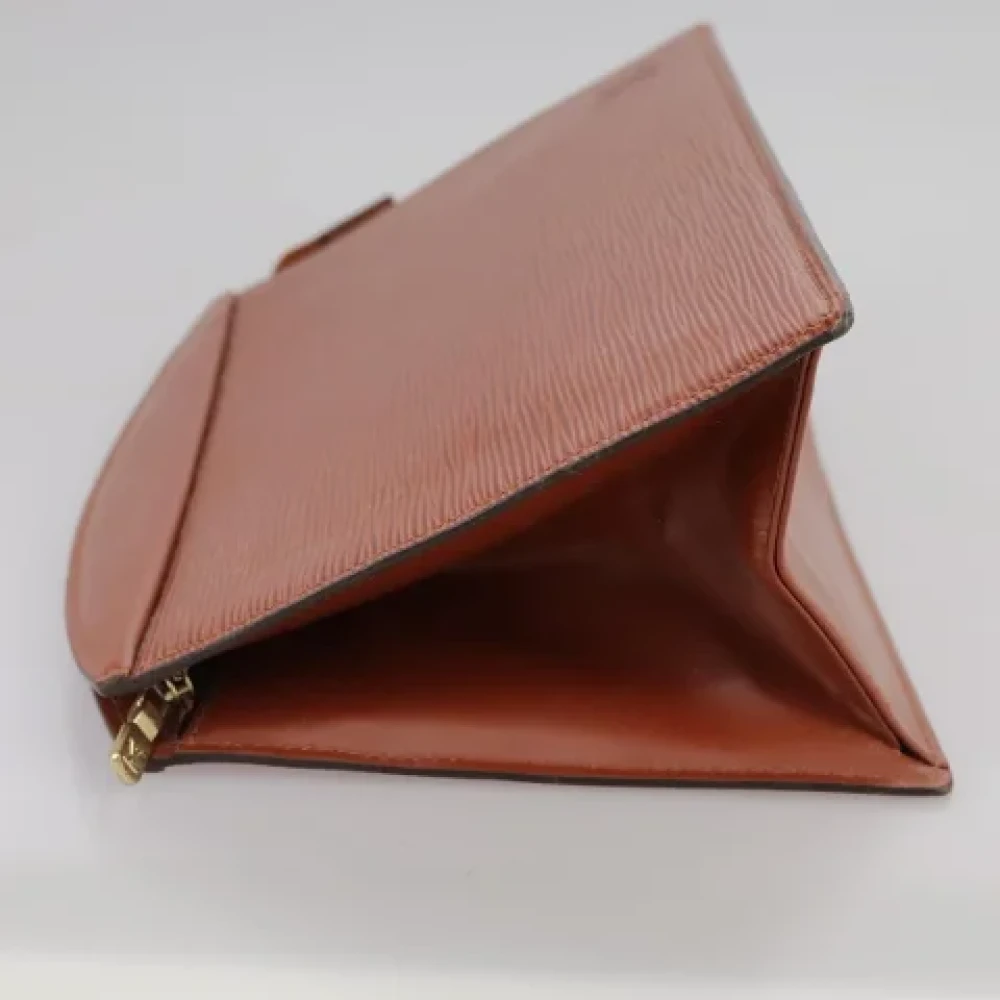 Louis Vuitton Vintage Pre-owned Leather pouches Brown Dames