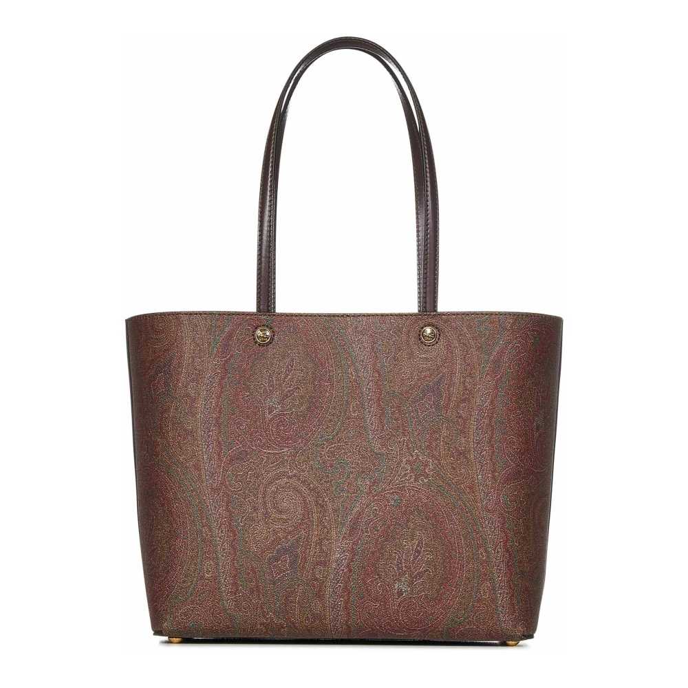 ETRO Bruine Paisley Jacquard Schoudertas Brown Dames