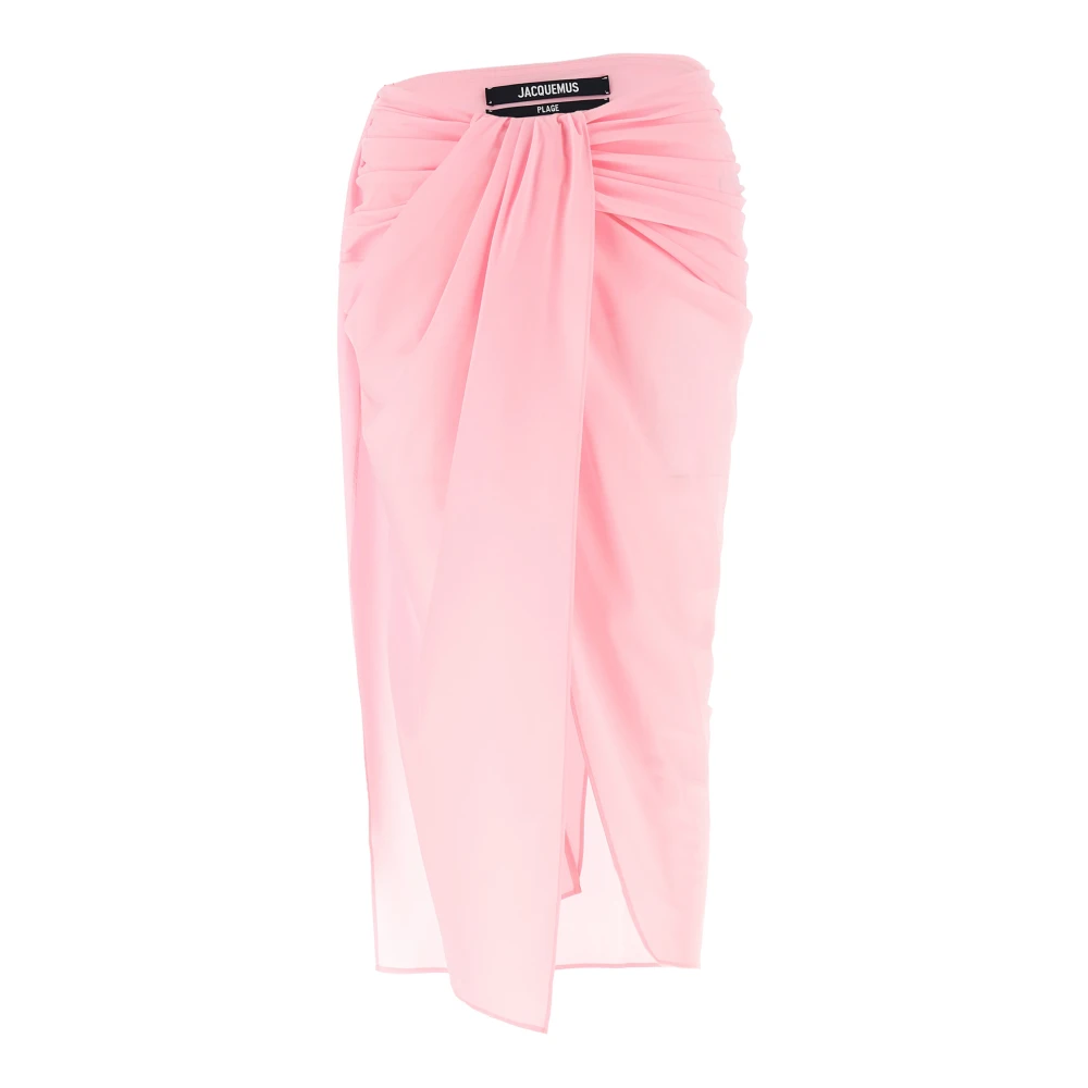 Jacquemus Pink Le Jupe Paréo Midi Skirt - Female - Midi Skirts - S - Skirts