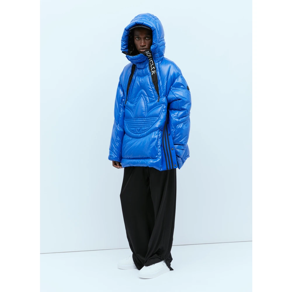 Moncler Gewatteerde Lange Donsjas Blue Heren