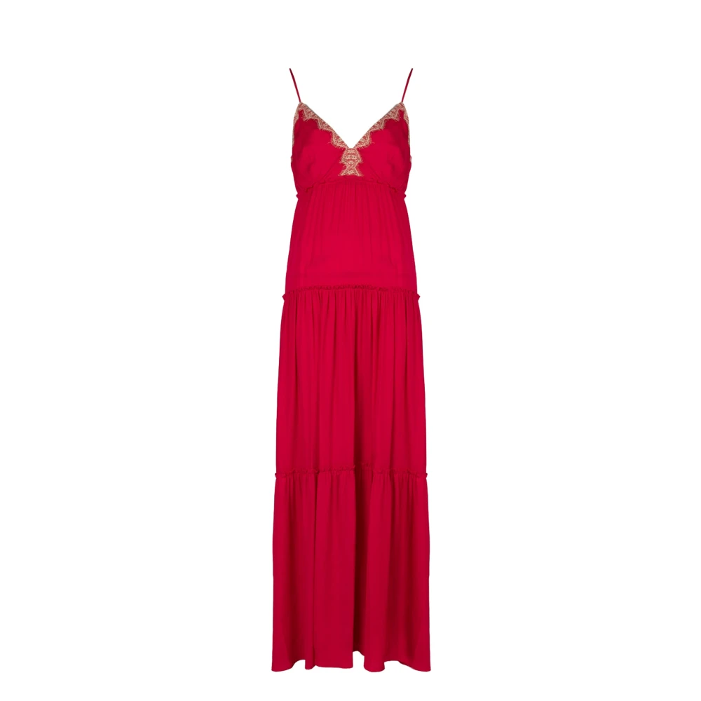 Liu Jo Elegante Maxi Jurk Pink Dames