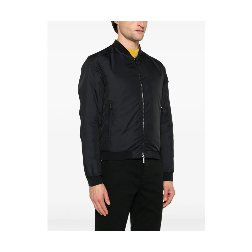 Moorer Midnight Blue Rits-Front Buitenkleding Blue Heren