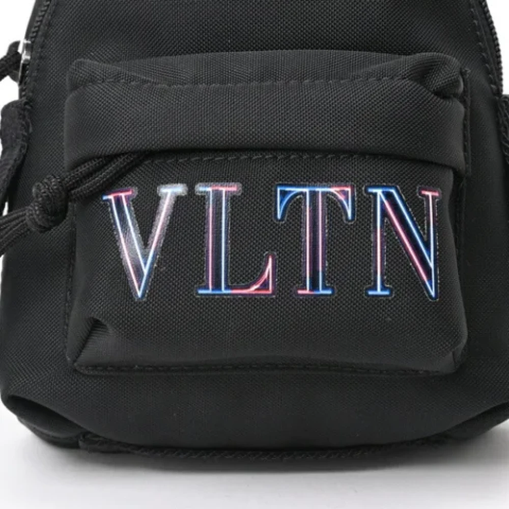 Valentino Vintage Pre-owned Canvas handbags Black Unisex