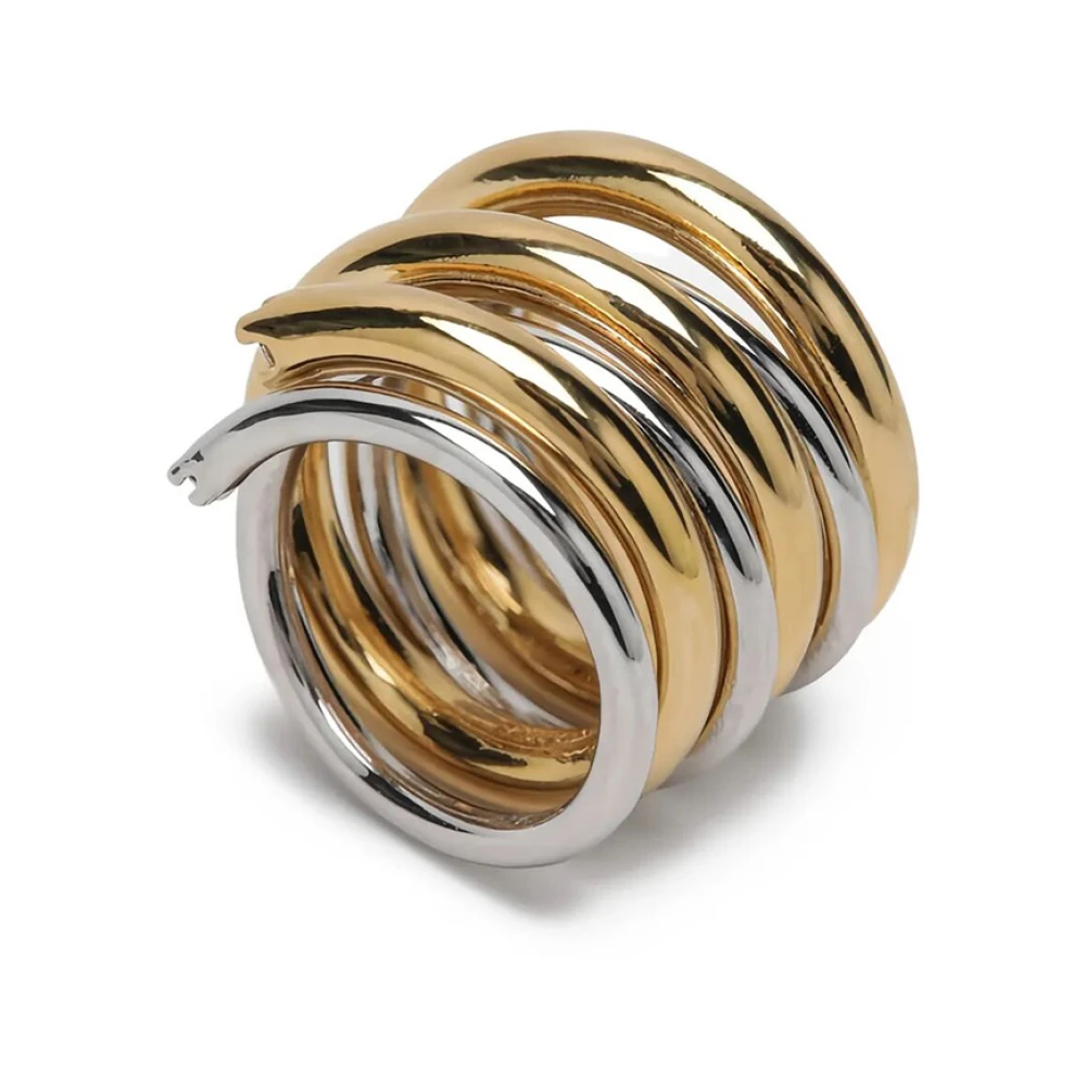 Panconesi Women's Yellow Rings, M, Orbit Ring