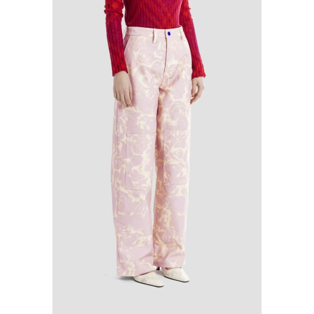Burberry Trousers Pink Dames
