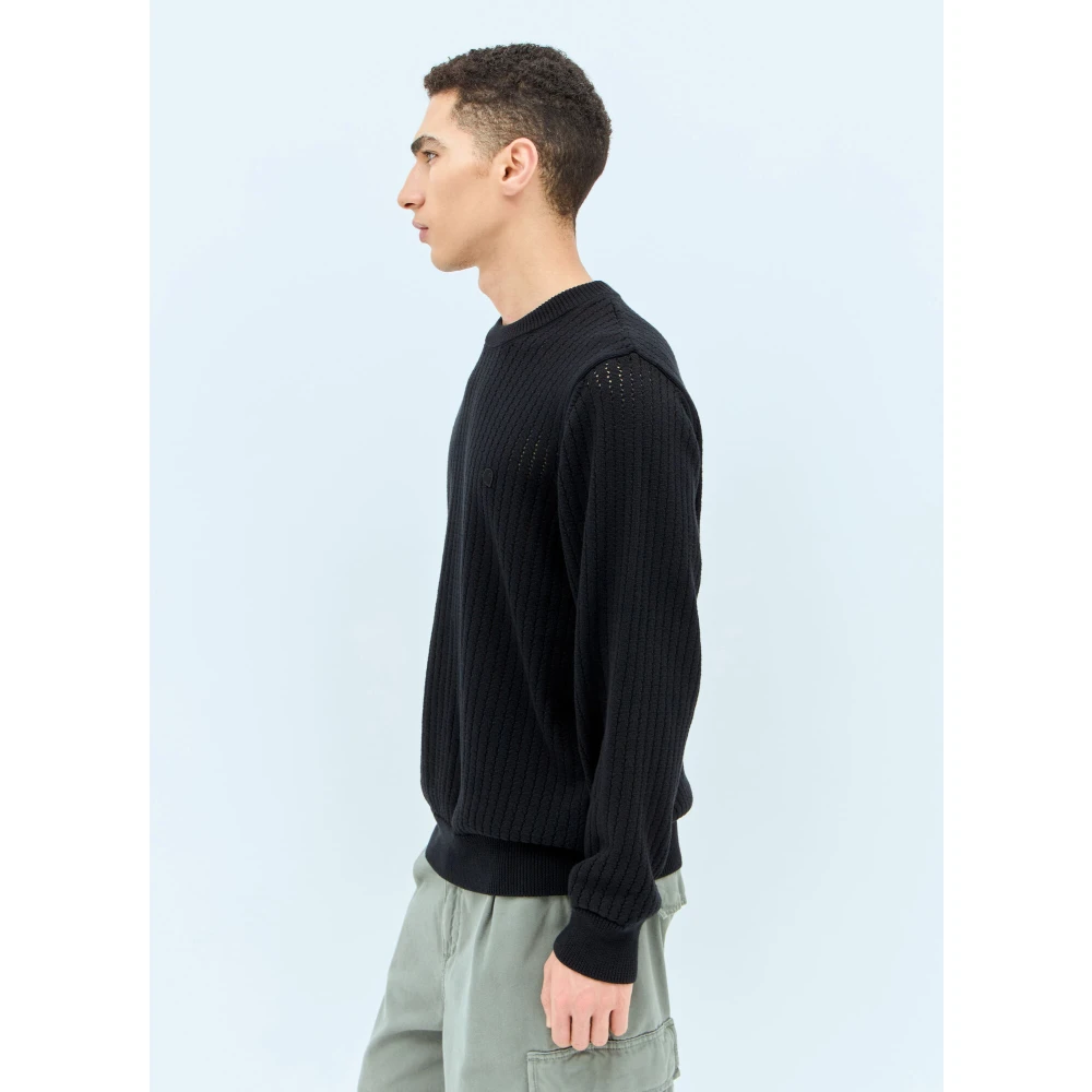 Carhartt WIP Katoenen Crewneck Sweater Black Heren