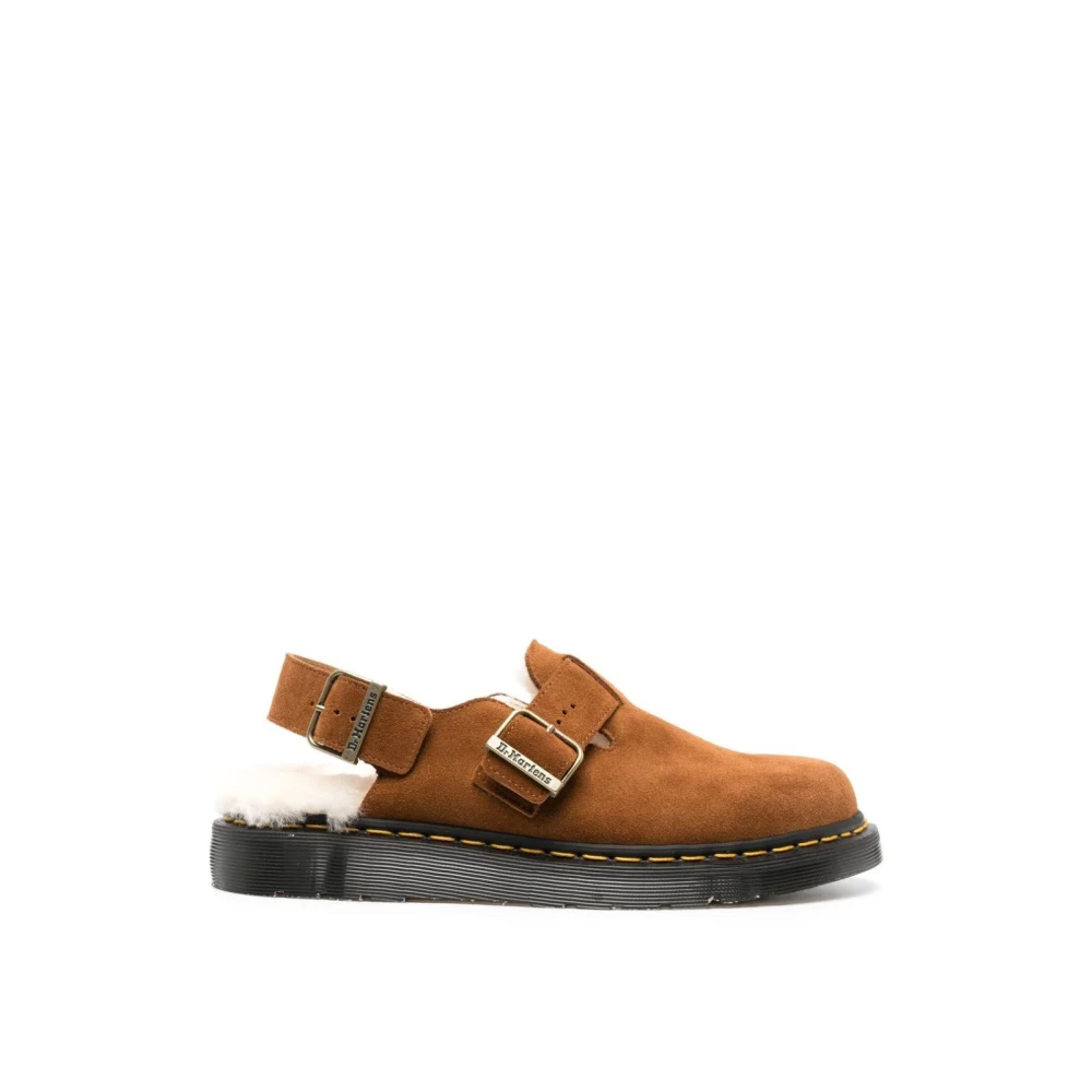 Dr. Martens Shearling Mules i Pecan Brown Brown, Herr