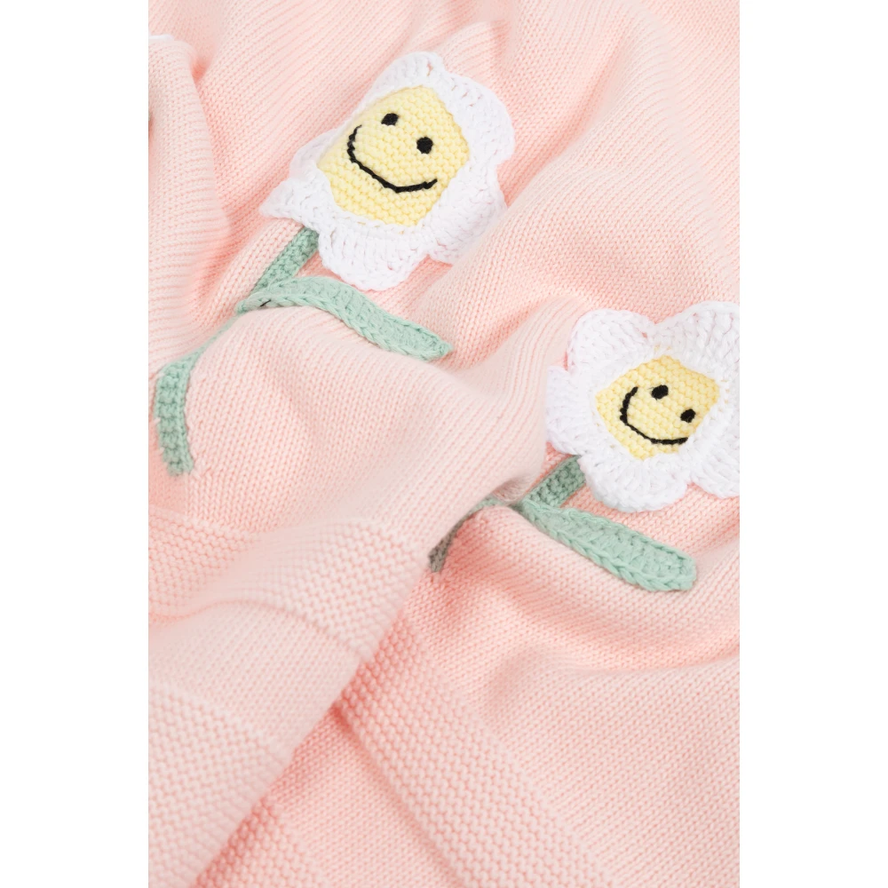 Stella Mccartney Geborduurd Deken Pink Unisex