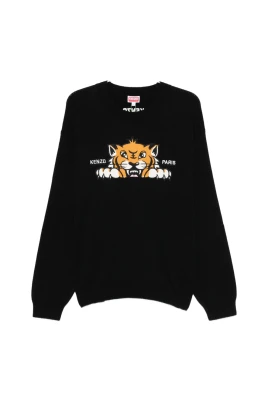 Svart Crew Neck Sweater