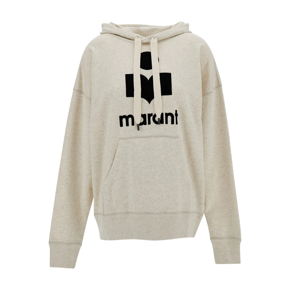 Marant Étoile Kvinno Vit Sweatshirts & Hoodies Dam, Xs, Bomull, Mansel Hoodie