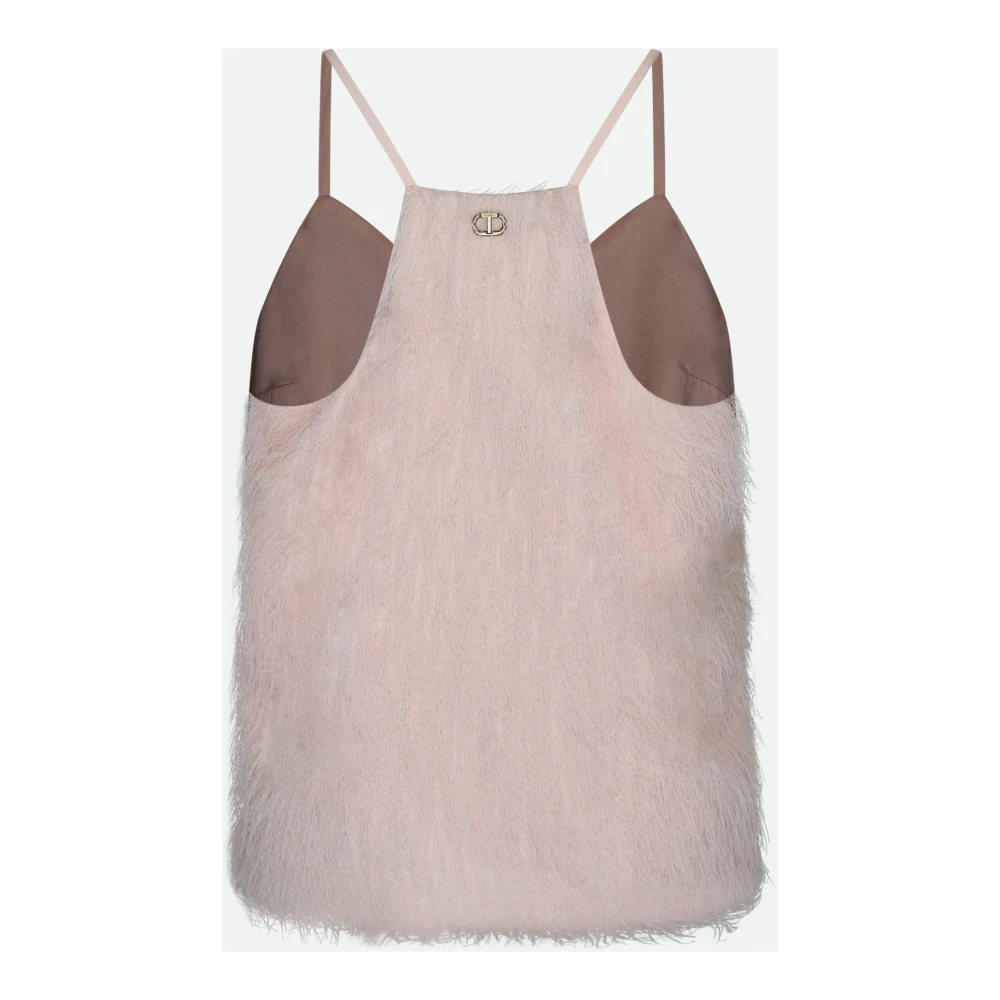 Twinset Roze Veer Top Pink Dames