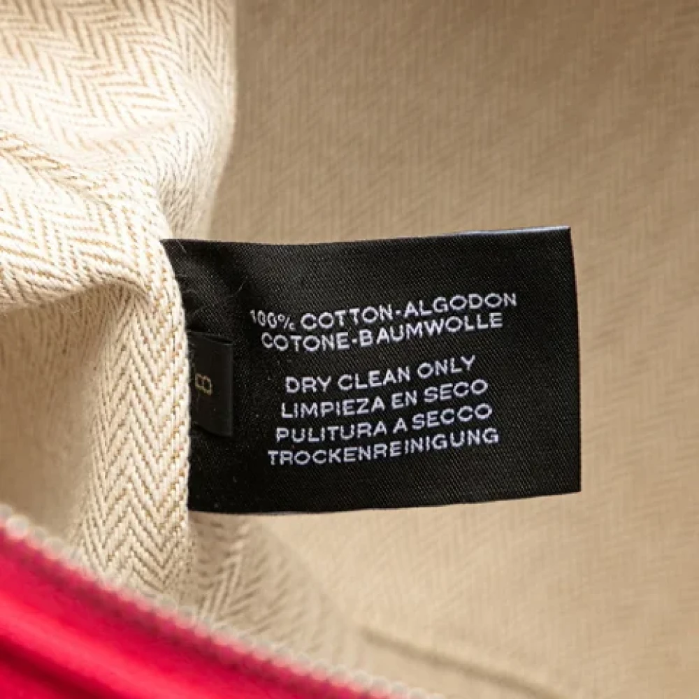 Hermès Vintage Pre-owned Canvas handbags Pink Dames