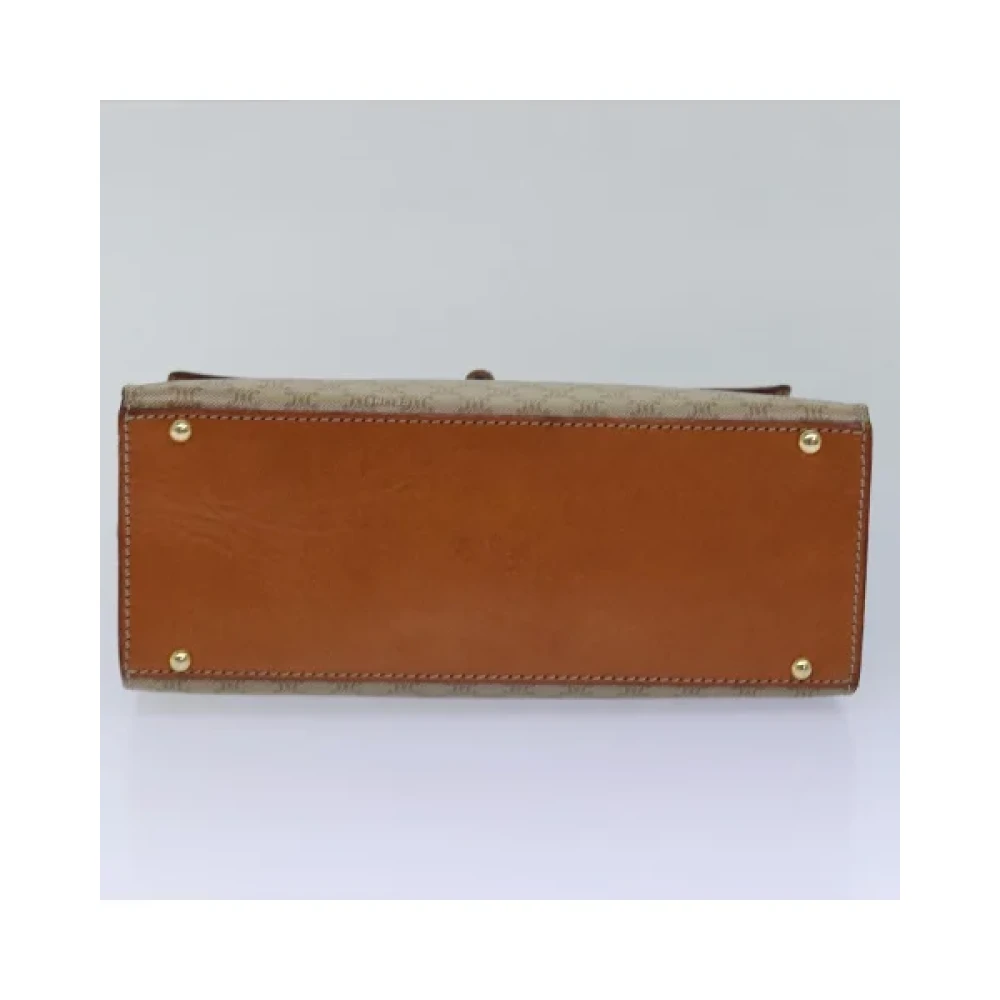 Celine Vintage Pre-owned Canvas handbags Beige Dames