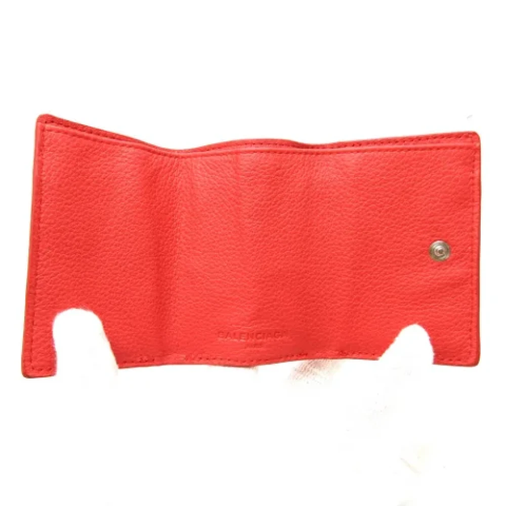 Balenciaga Vintage Pre-owned Leather wallets Orange Dames