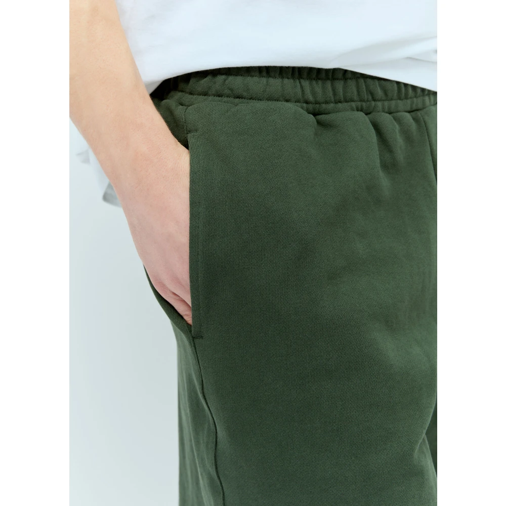 Dime Mtl Franse Terry Shorts Katoen Elastische Tailleband Green Heren