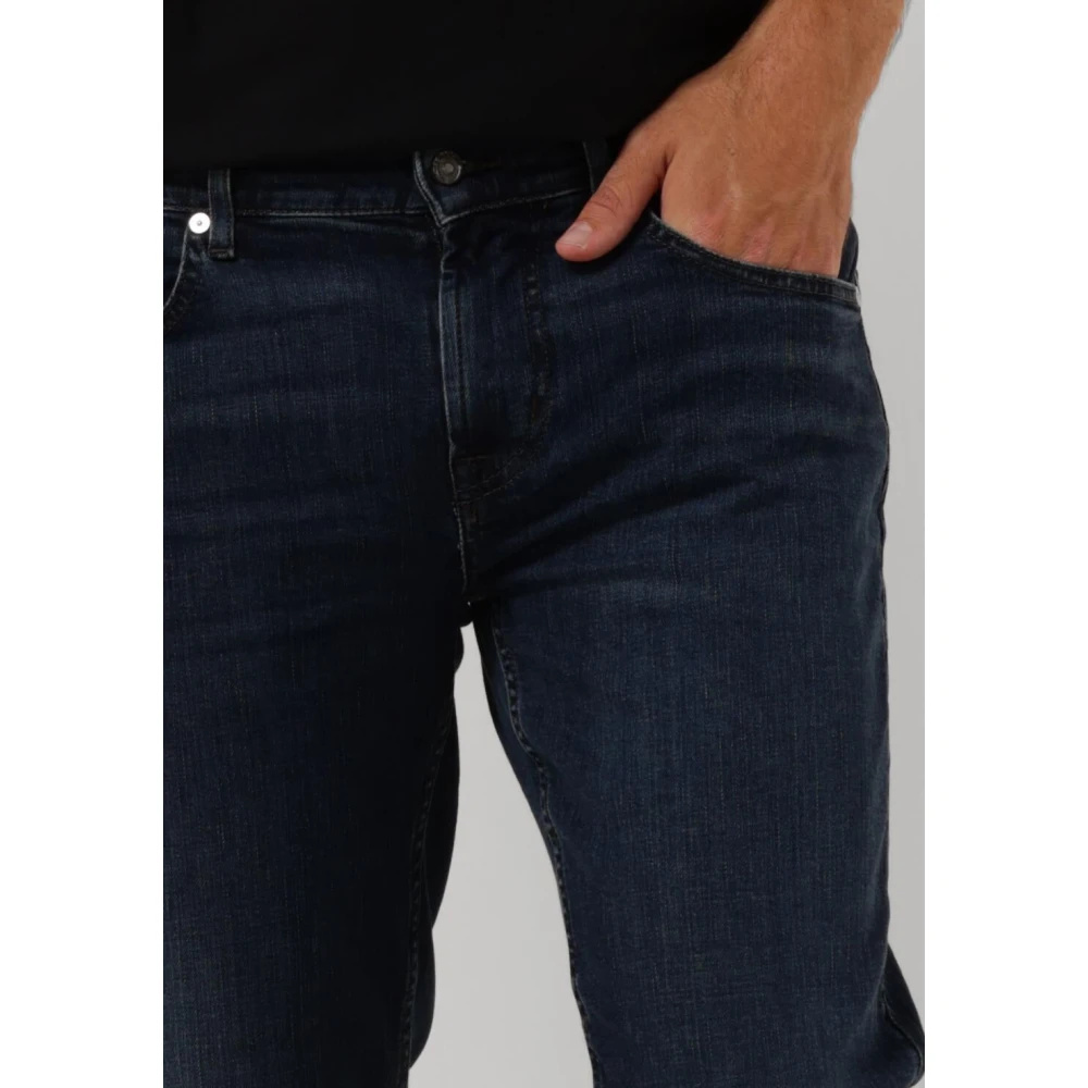 7 For All Mankind Slim Fit Jeans Donkerblauw Blue Heren