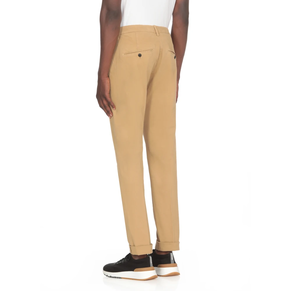 Dondup Beige Katoenen Herenbroek met Zakken Beige Heren