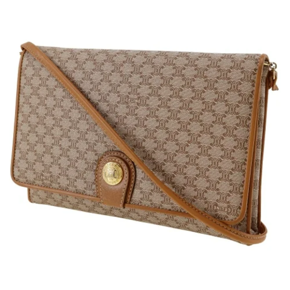 Celine Vintage Pre-owned Canvas celine-bags Beige Dames