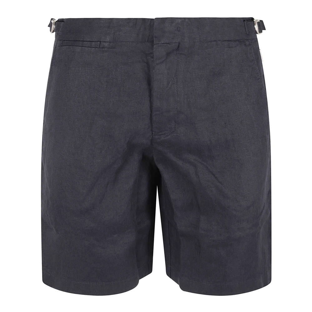 Blå Lin Shorts