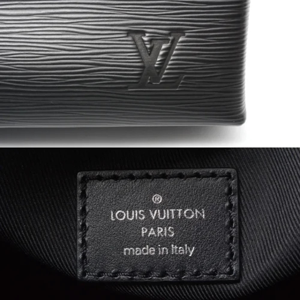 Louis Vuitton Vintage Pre-owned Fabric louis-vuitton-bags Black Heren