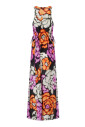 robe-longue-en-soie-fleurie-avec-cordon