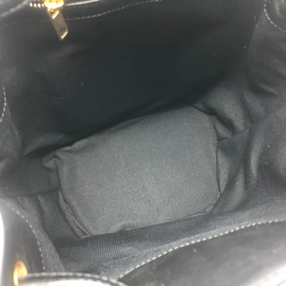 Celine Vintage Pre-owned Leather shoulder-bags Black Dames