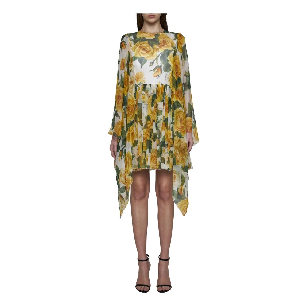 Dolce & Gabbana Korte Kaftan Jurken Multicolor Dames