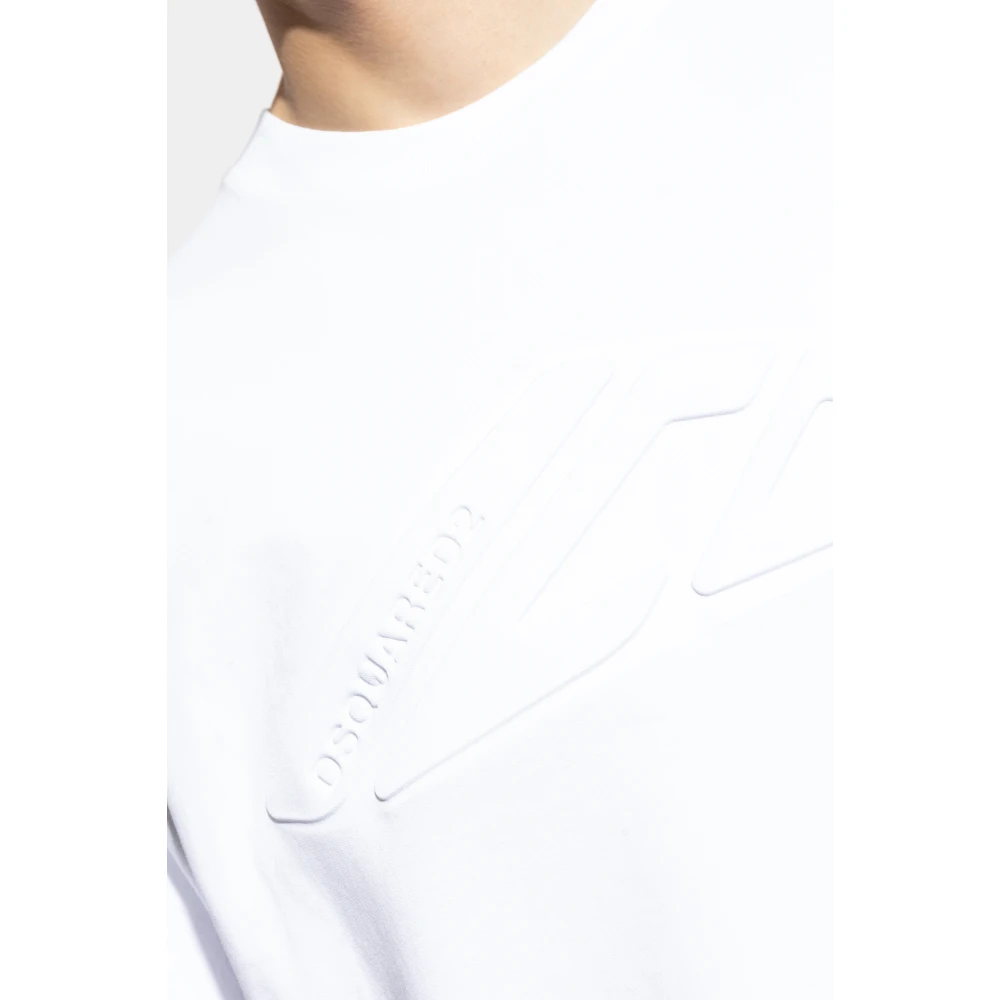 Dsquared2 T-shirt met logo White Heren