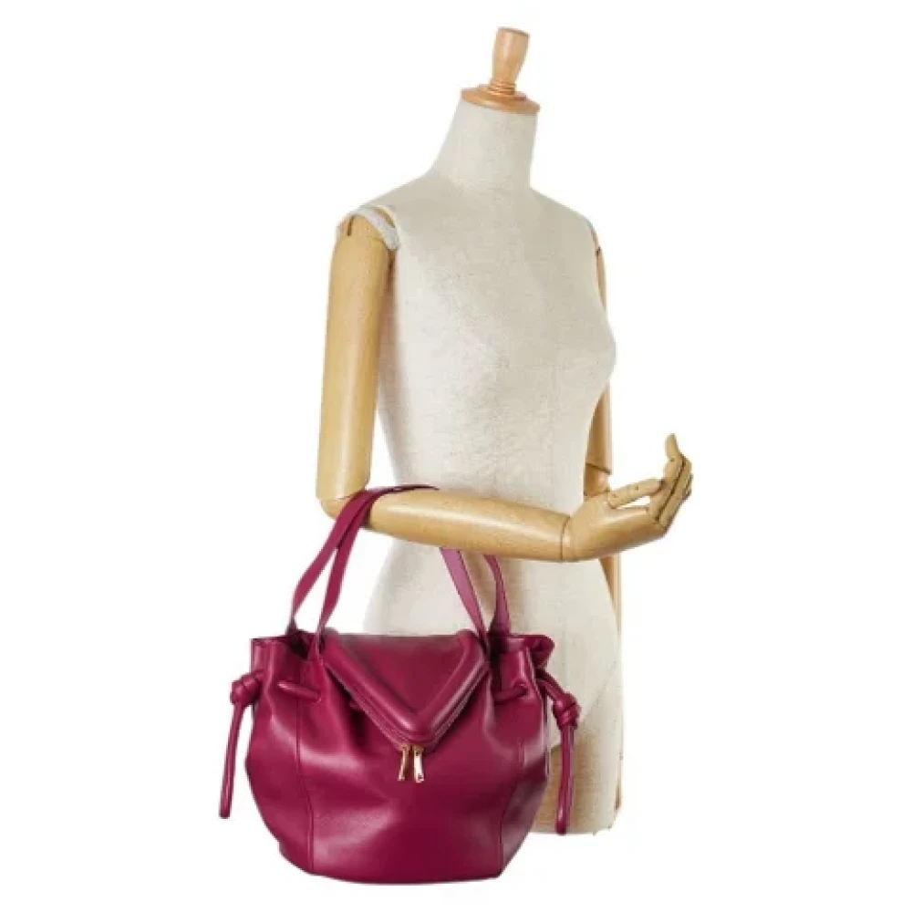 Bottega Veneta Vintage Pre-owned Leather handbags Pink Dames