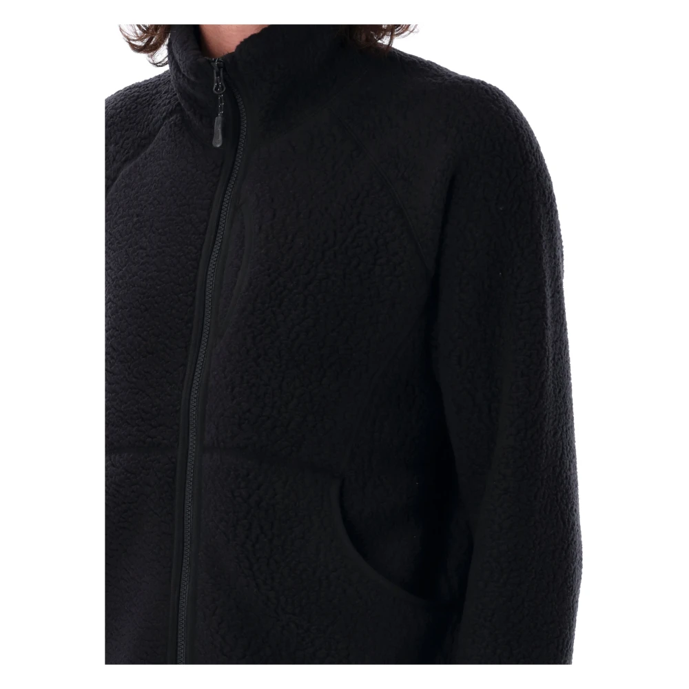 Snow Peak Zwarte Thermal Boa Fleece Jas Aw24 Black Heren