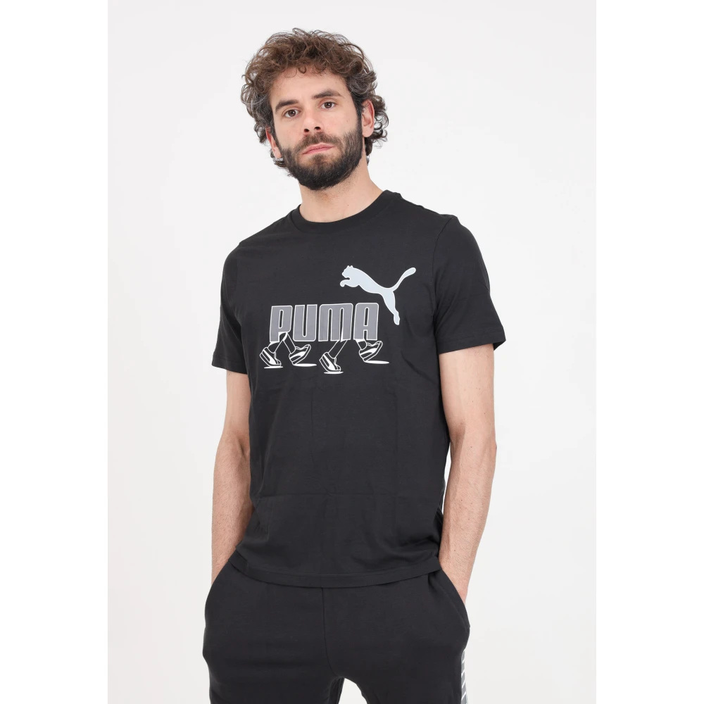 Puma T-Shirts Black Heren