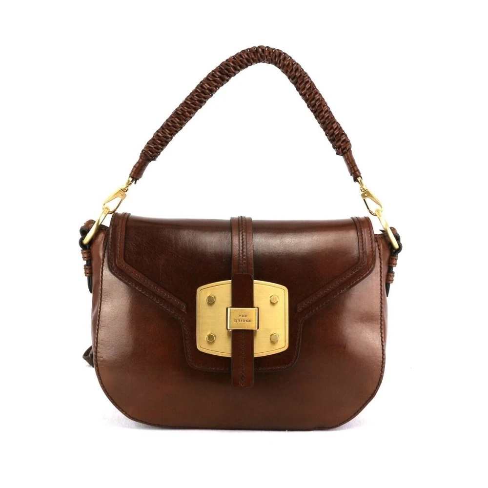 The Bridge Women's Brown Leather Shoulder Bag