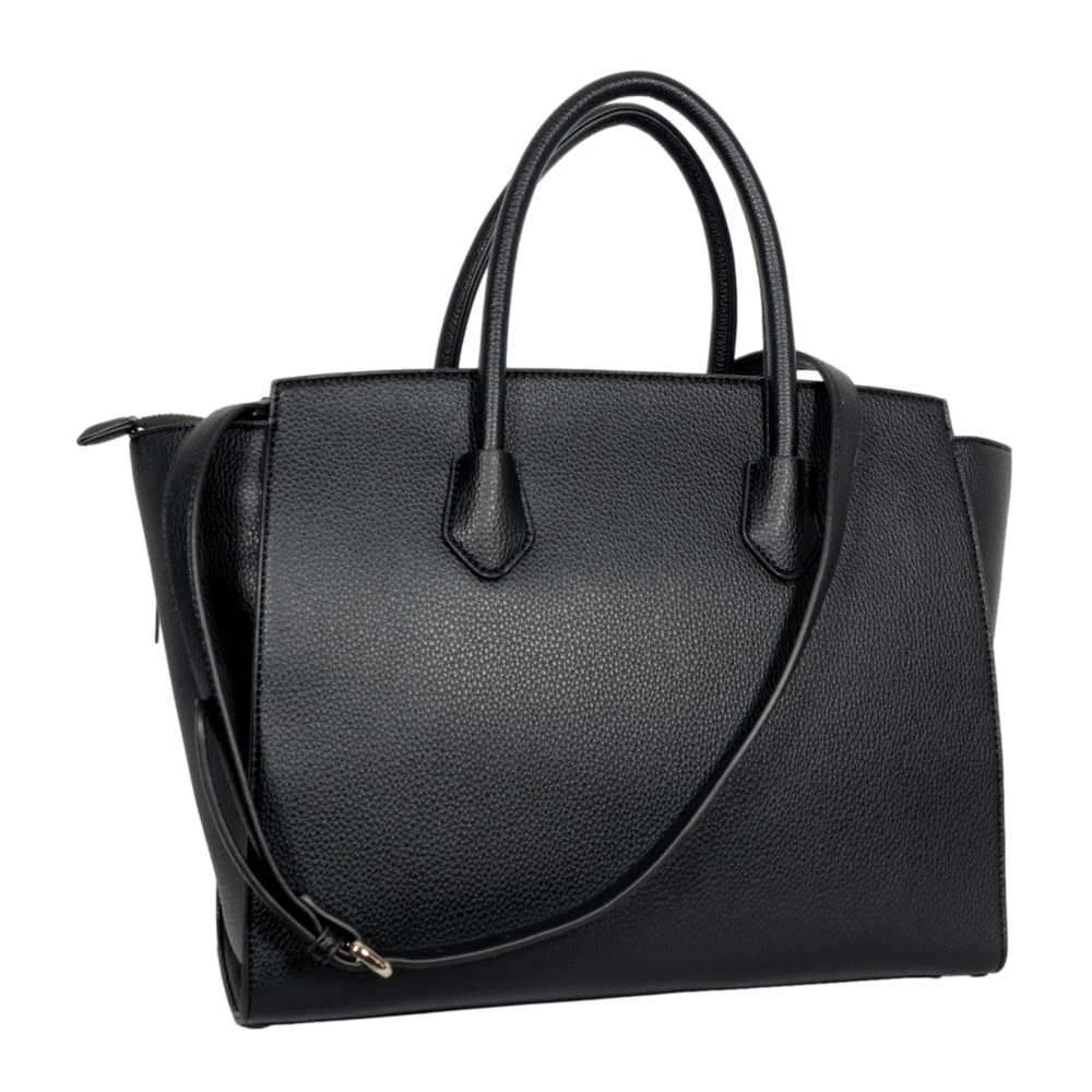 Gaëlle Paris Maxi Shopper Eco Leer met Metalen Logo Black Dames