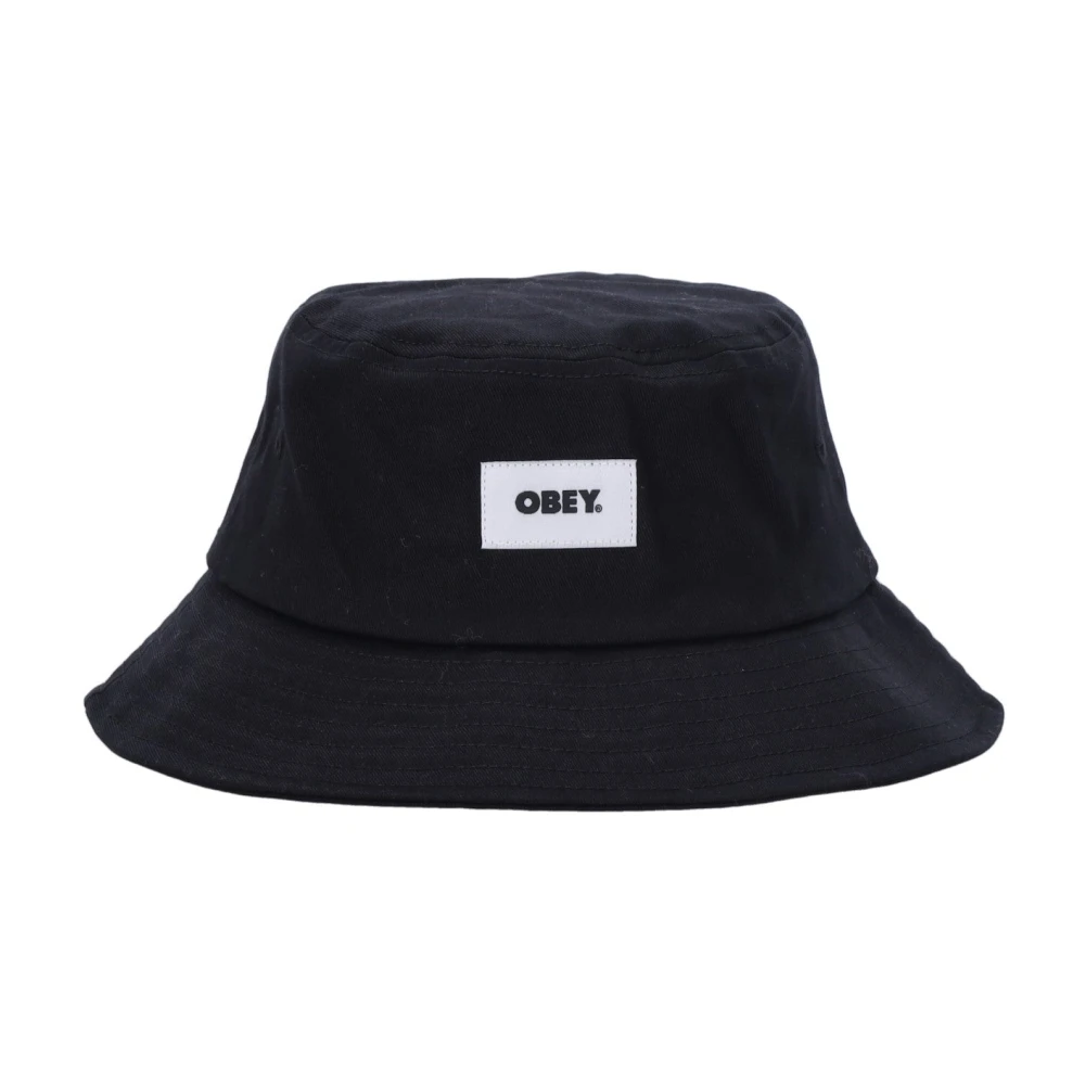 Obey Vet Label Bucket Hat II Zwart Black Heren