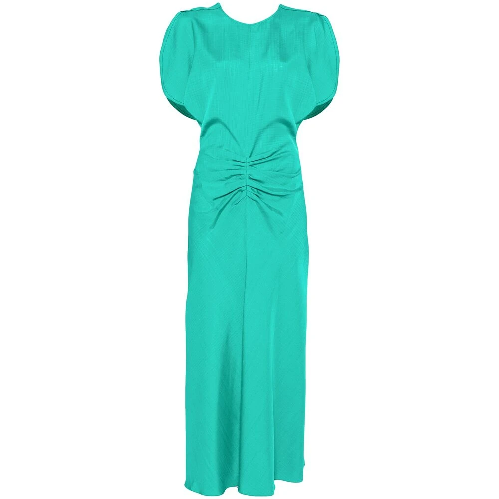 Victoria Beckham Groene Jurk met Plooien Green Dames