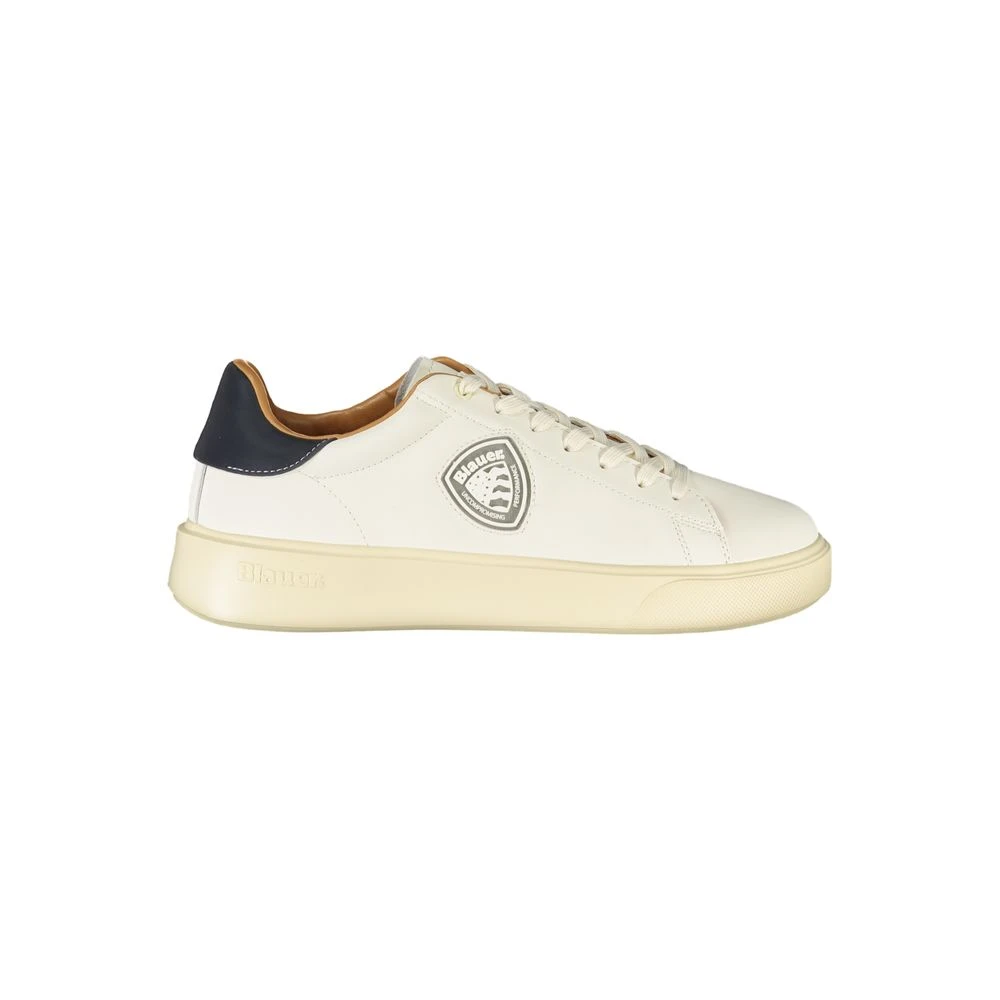 Blauer , Sneakers, Male, White, 9 Uk, Leather Sneaker