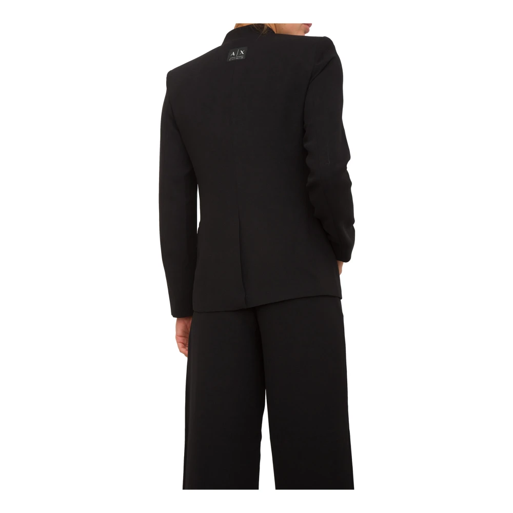 Armani Exchange Zwarte Blazer voor Mannen Black Dames