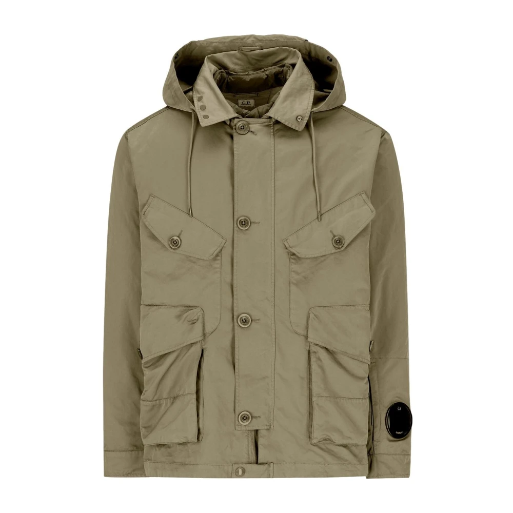 C.p. Company Men's Green Military Style Jacket - Parkas - Xl - Coats