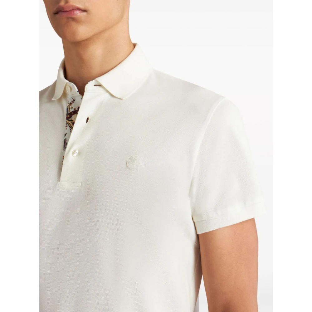 ETRO Witte T-shirts en Polos White Heren