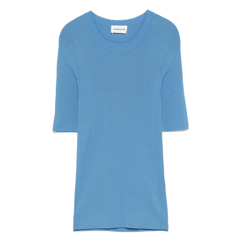 P.a.r.o.s.h. Blauwe tops voor een stijlvolle uitstraling Blue Dames