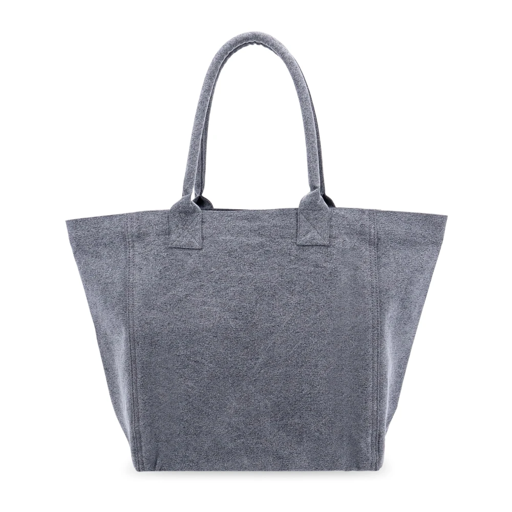 Isabel marant Geborduurde canvas schoudertas zonder sluiting Gray Dames