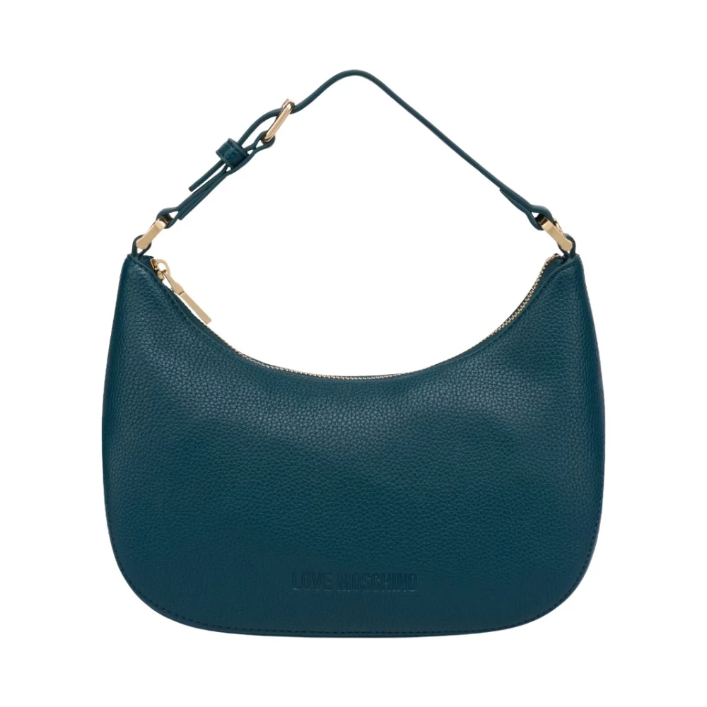 Love Moschino Maxi Logo Hobo Tas Green Dames