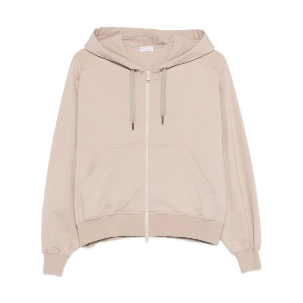 Brunello Cucinelli Women's Brown Cotton Hoodie