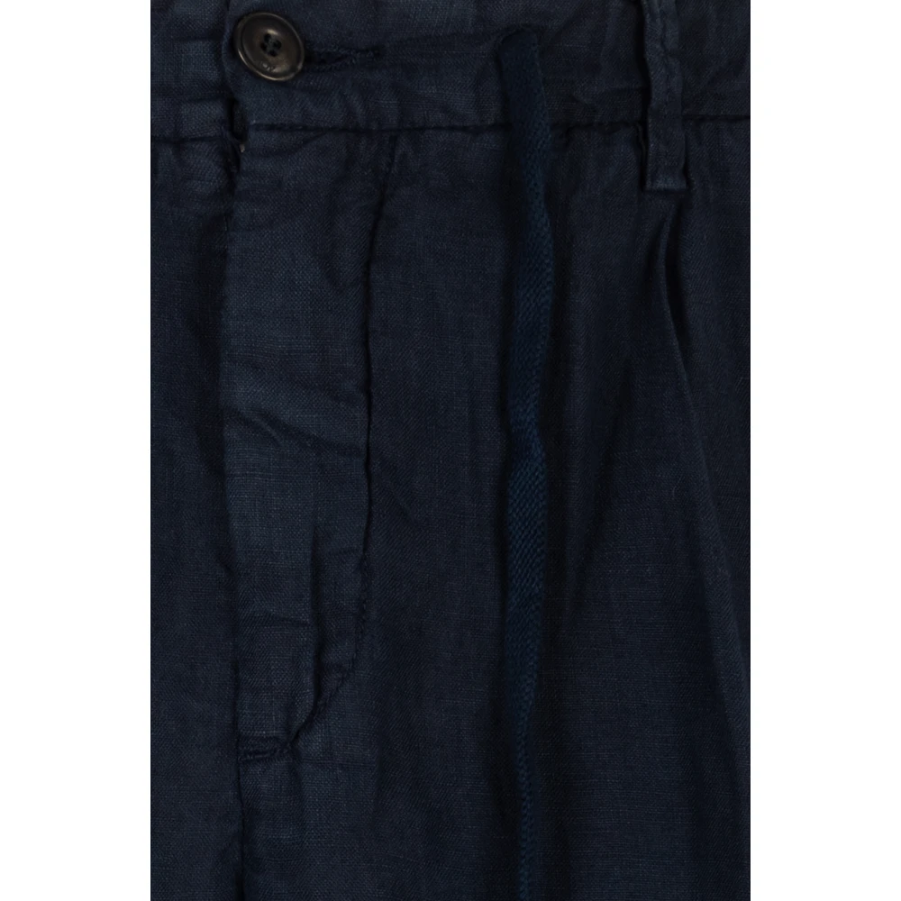 40Weft Blauwe Chino Broek Blue Heren