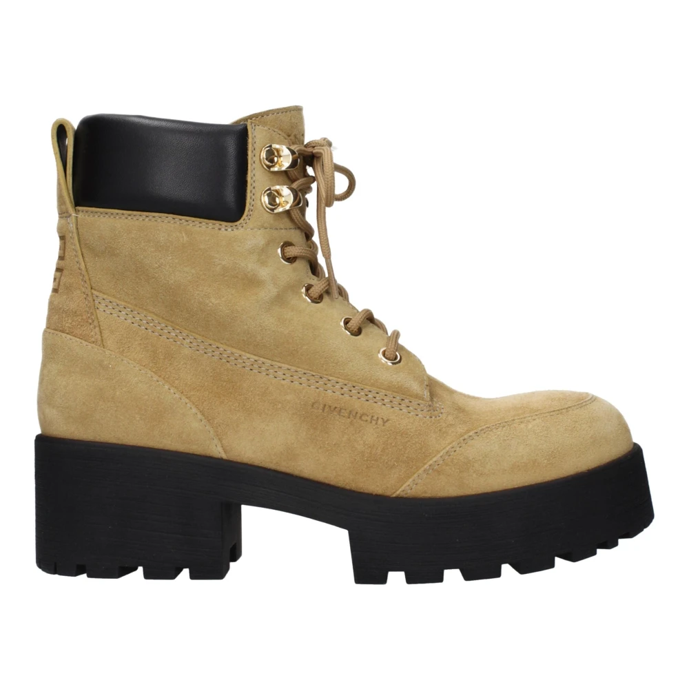 Givenchy Women's Brown Trekker Ankle Boots - Lace-Up Boots - 8 Uk - Shoes