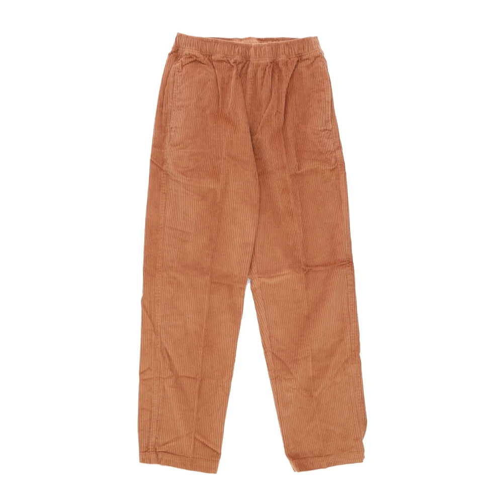 Obey Fluweel Herenbroek Bruin Brown Heren