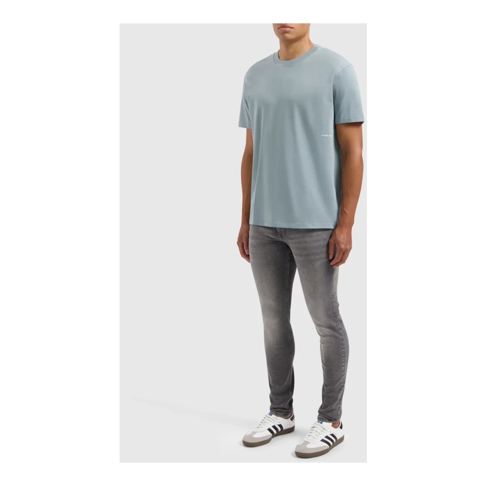 Pure Path Denim Mid Grey Jeans Gray Heren