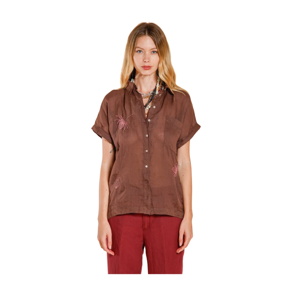 Mason's Mujer Marrón Blusas Y Camisas, Talla: M