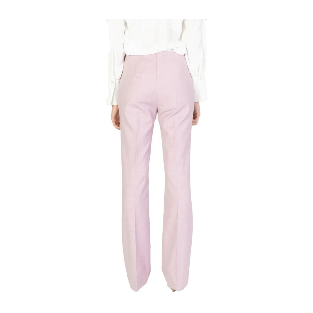 Sandro Ferrone Viscose Blend Palazzo Broek Collectie Pink Dames