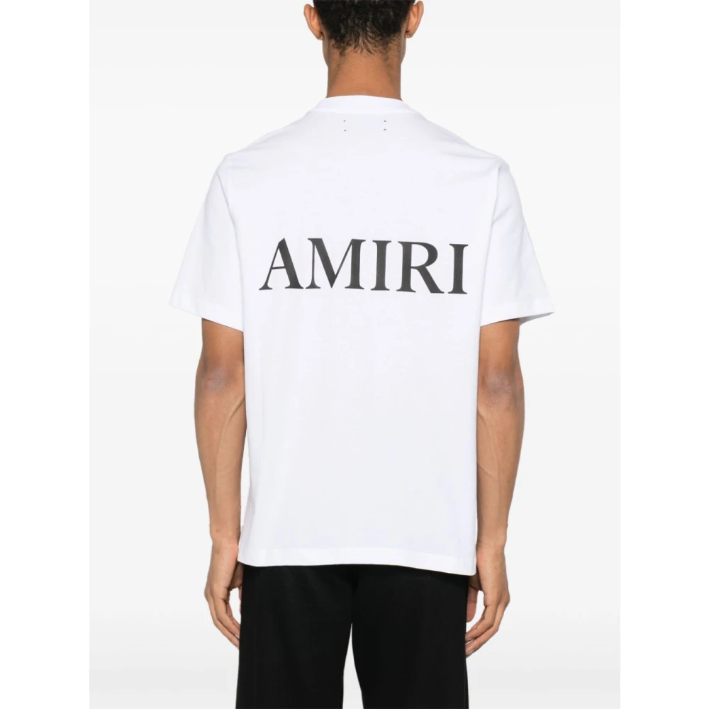 Amiri Kernlogo In reliëf T-shirt White Heren